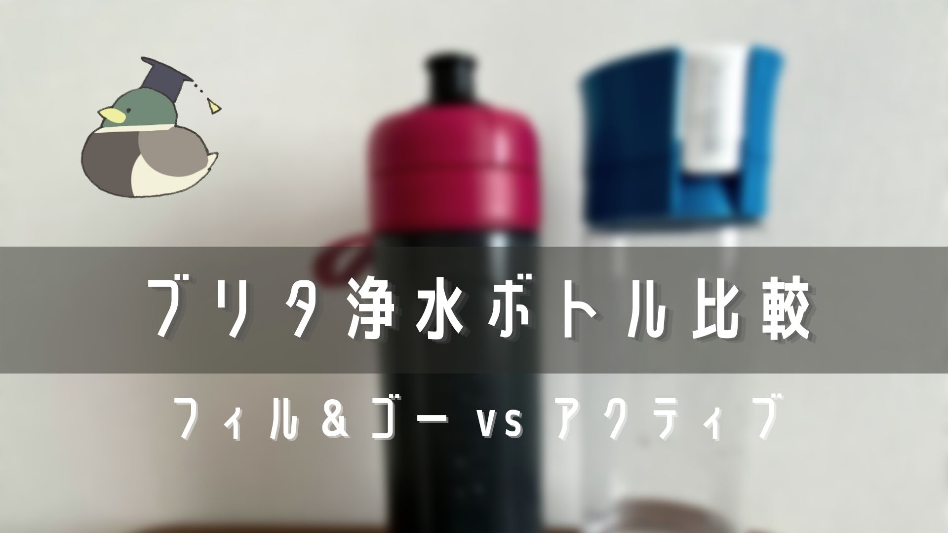 ブリタ浄水器・水筒ボトル型の比較【フィルアンドゴーアクティブ】 | たかもすブログ